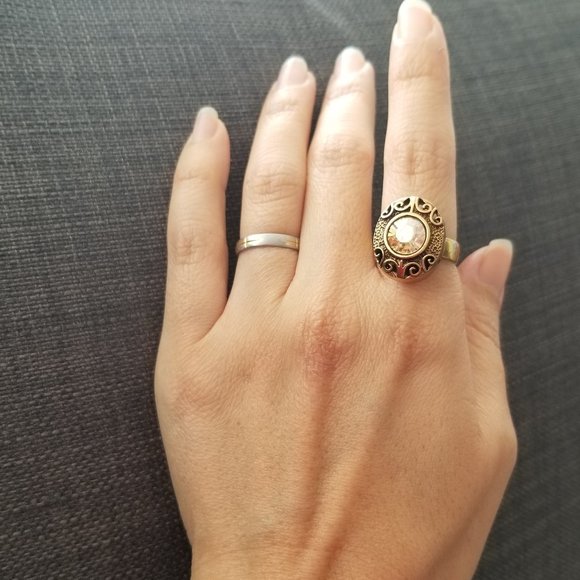 Swarovski Crystal Ring - Open end - Statement ring - Picture 8 of 11